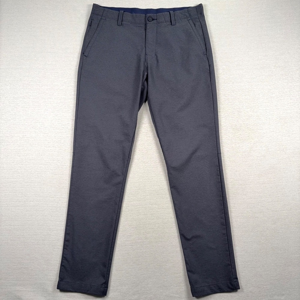 Tommy Bahama On Par Flat Front Pants Mens Size 32x32 Blue Polyester